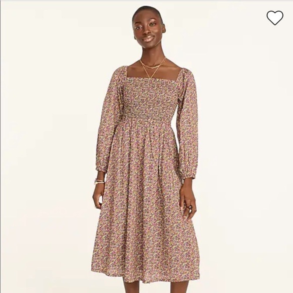 J. Crew Organic Cotton Daydream Dress in Liberty® Busy Izzy Fabric - NWT